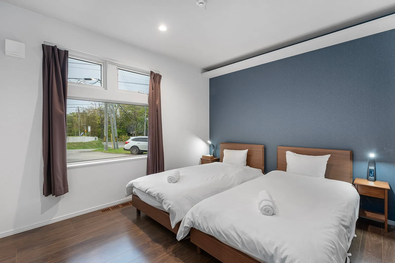 Second twin bedroom at Hikari House, Hirafu