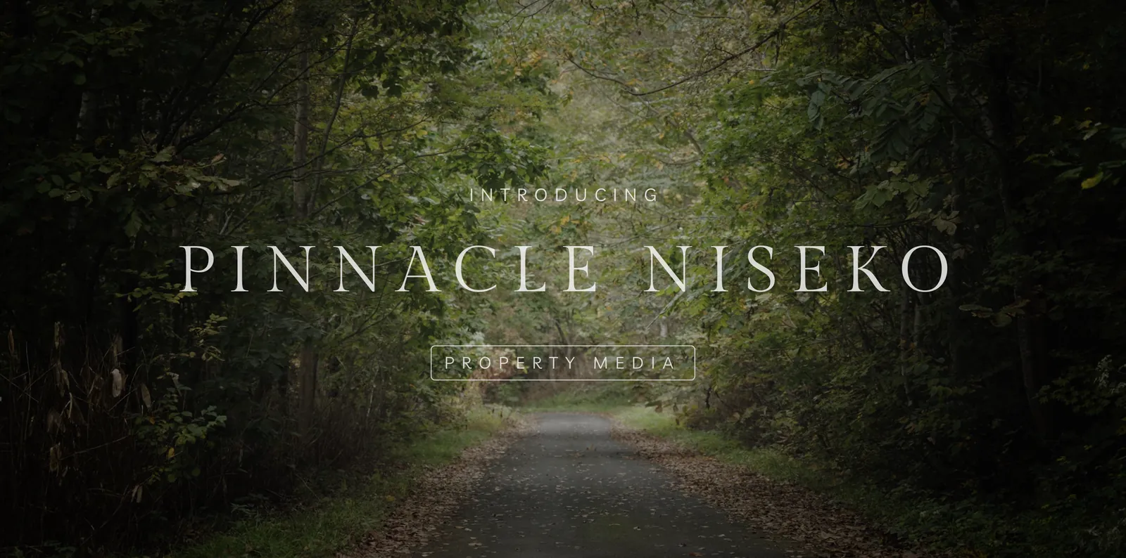 Title frame from the Pinnacle Niseko property video
